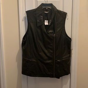 Leather vest